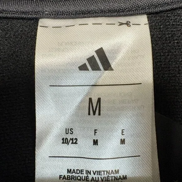 Adidas Youth Tricot Jacket Black Size M 10/12 Full Zip Activewear K1170 - Picture 5 of 9